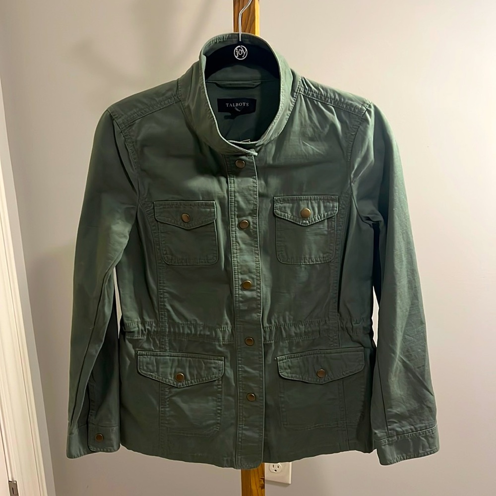 Talbots Women's Olive Green Utility Jacket - Picture 1 of 7
